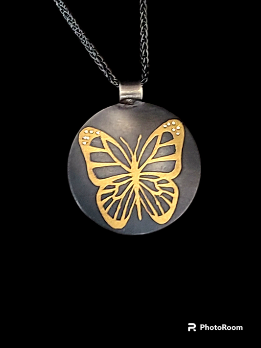 Keumbo Butterfly Pendant